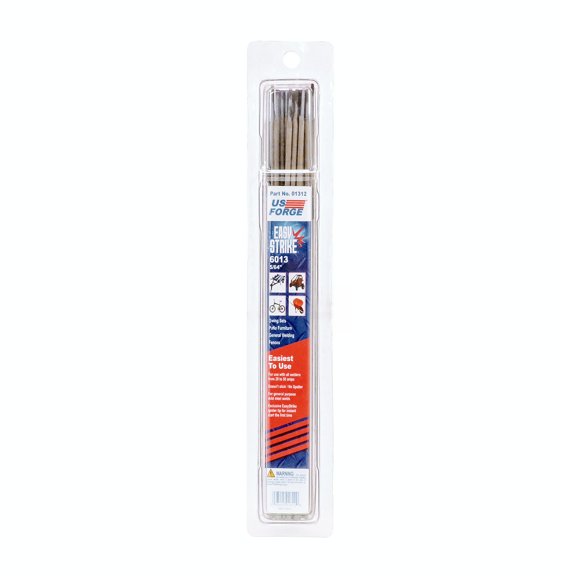 US Forge Easy Strike 6013 Low Amperage Electrode — 5/64in., 0.5 lbs., Model# 01312